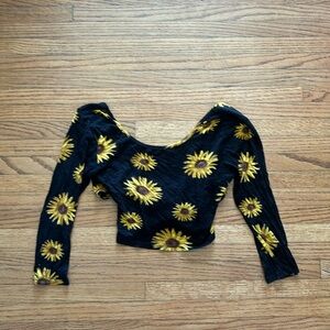 Toska sunflower print top